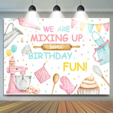 Wir Sind Mischen Hoch Manche Geburtstag Spaß Hintergrund Für Mädchen